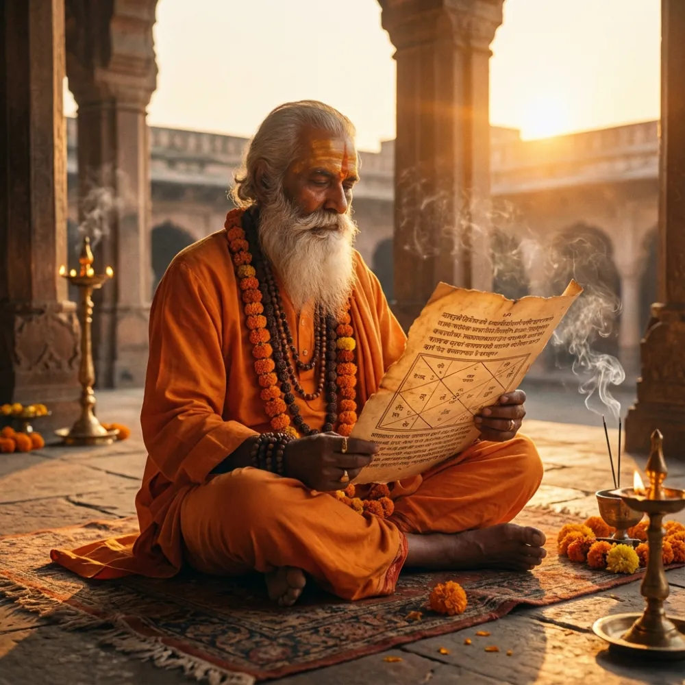 Pandit Ji providing Jyotish guidance